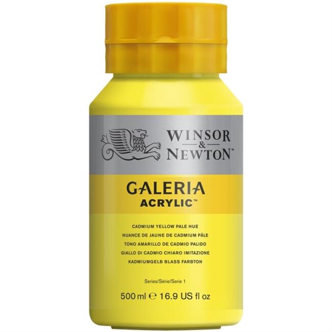 Winsor & Newton Galeria Akrilik Boya 500 ml Cadmium Yellow Pale Hue 114 - 1