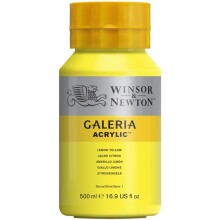 Winsor & Newton Galeria Akrilik Boya 500 ml Lemon Yellow Hue 346 - Winsor & Newton