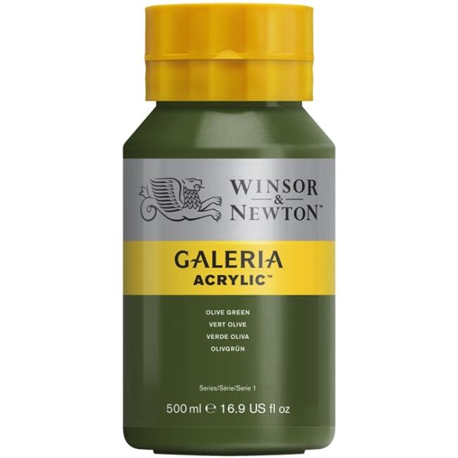 Winsor & Newton Galeria Akrilik Boya 500 ml Olive Green 447 - 1