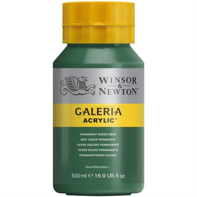 Winsor Newton Galeria Akrilik Boya 500 ml Permanent Green Deep 482 - 1