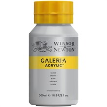 Winsor Newton Galeria Akrilik Boya 500 ml Silver 617 - Winsor & Newton