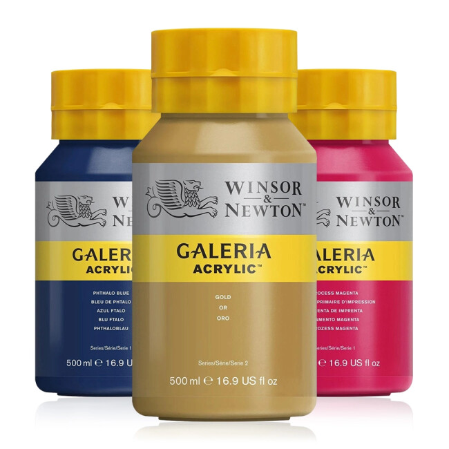 Winsor & Newton Galeria Akrilik Boya 500 ml (Tüm Renkler) - Winsor & Newton