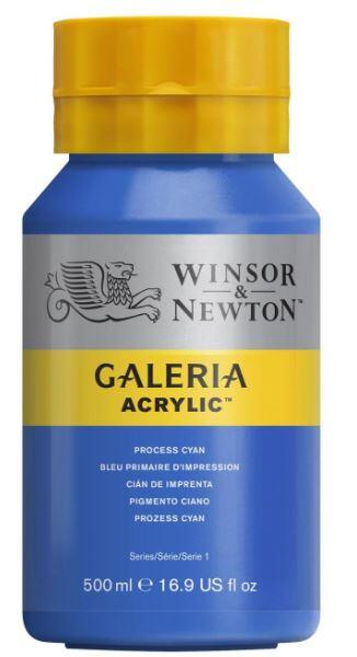 Winsor & Newton Galeria Akrilik Boya 500 ml Process Cyan 535 - 1