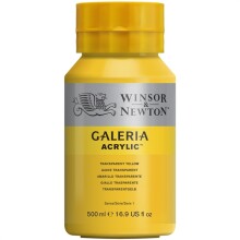 Winsor & Newton Galeria Akrilik Boya 500 ml Transparent Yellow 653 - Winsor & Newton