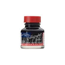 Winsor & Newton Kaligrafi Mürekkebi 30 ml Matt Black 30 - Winsor & Newton