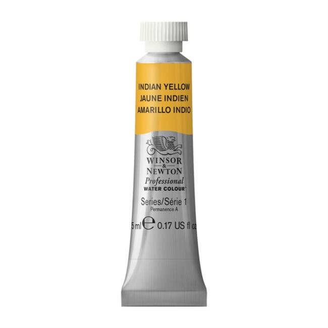 Winsor & Newton Profesyonel Tüp Suluboya - Indian Yellow - 5ml - Seri 1 - 2