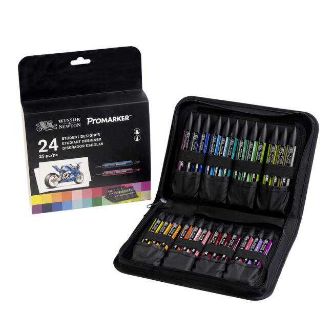 Winsor & Newton Promarker 24'lü Çanta Seti Student Designer - 2