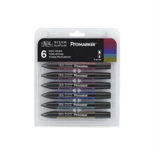 Winsor & Newton Promarker 6’lı Set Rich Tones - Winsor & Newton