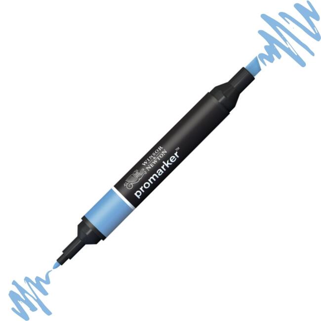 Winsor & Newton Promarker Çift Taraflı Grafik Marker Kalem Cadet Blue B336 - 3