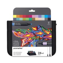 Winsor & Newton Promarker Illistirasyon Set 24 Renk - Winsor & Newton