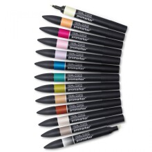 Winsor & Newton Promarker Set Manga Romance (12 x Renk + Karıştırıcı) - Winsor & Newton (1)