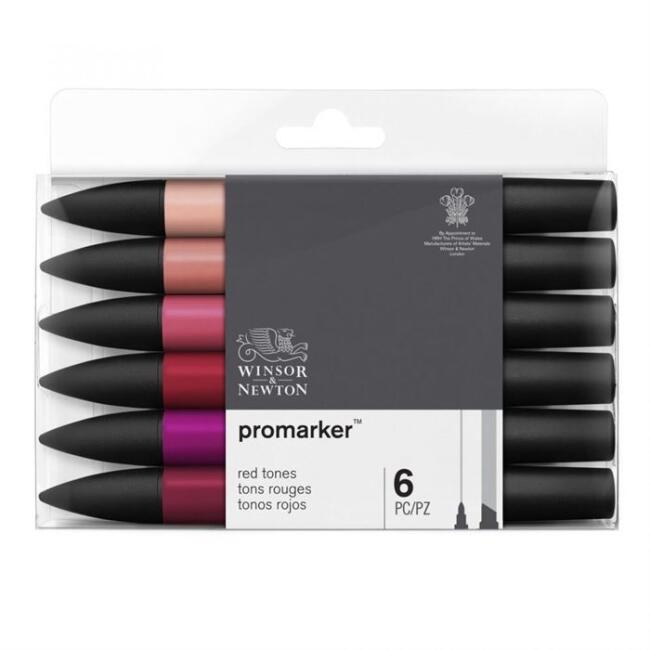 Winsor & Newton Promarker Set Red Tones Set (6 x Kırmızı Tonlar) - 1