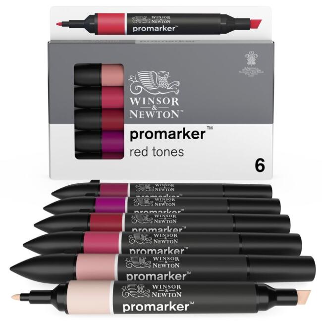 Winsor & Newton Promarker Set Red Tones Set (6 x Kırmızı Tonlar) - 3