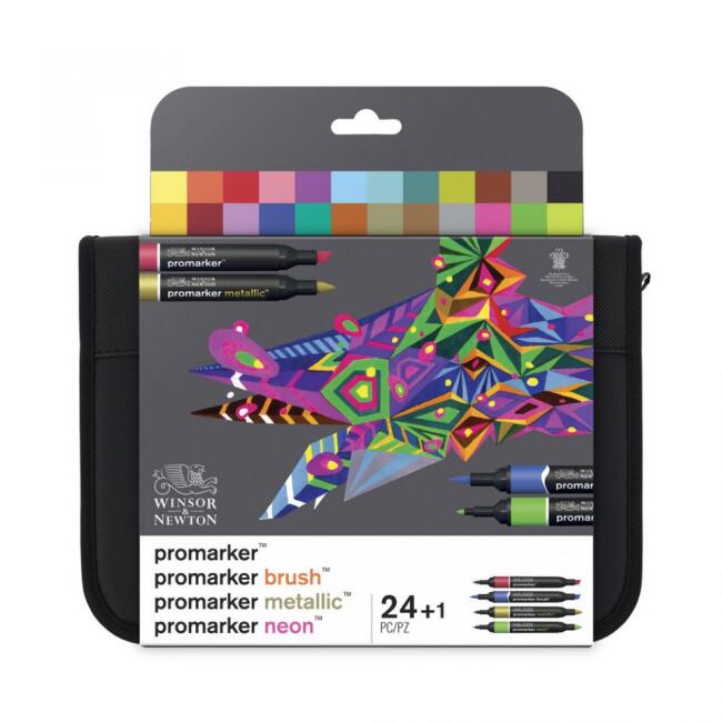 Winsor & Newton Promarker Karma Marker Kalem Set 24'lü - 2