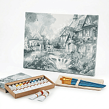 Yağlı Boya Desenli Tuval 30x40cm Garden Seti ST31 - Gvn Art