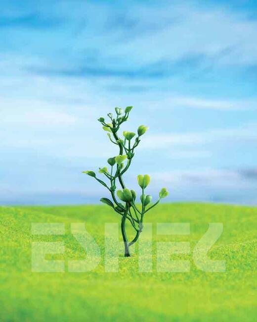 Yeşil Çiçek 8 cm 5 adet - 2