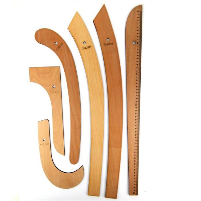 Yıldızlar Rıga Cetvel Seti Ahşap N:155 - 1