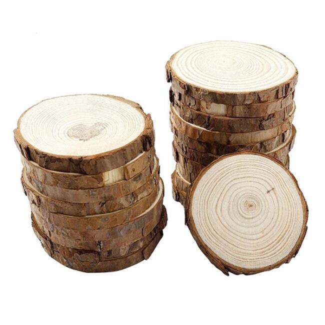 Yuvarlak Ahşap Kütük 3-4 cm 10 Adet - 1