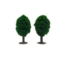Yuvarlak Maket Ağaç 2’li 5 cm Koyu Yeşil - Gvn Art