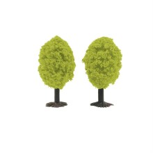 Yuvarlak Maket Ağaç 5 cm 2’li Açık Yeşil N:T8025B - 1