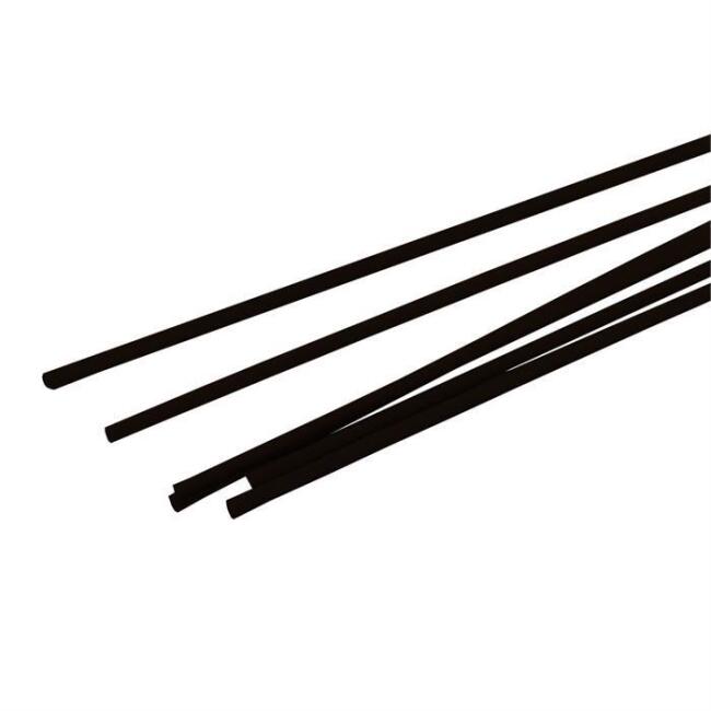 Yuvarlak Plastik Çıta Siyah Çapı 0.5 mm Uzunluk 50 cm 10’lu - 1