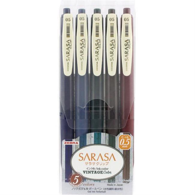 Zebra Sarasa Clip Roller Kalem Seti 5Li N:Jj15-5C-Vı - 1