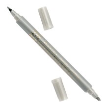Zig 8000 Çift Taraflı Metalik Davetiye Kalemi 102 Silver (1 - 2 mm) - 1