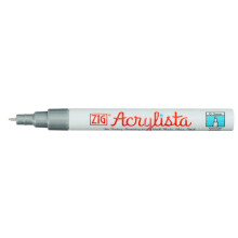 Zig Acrylista Akrilik Marker Kalem Extra-Fine Uç 0.5 mm Silver 102 - Zig