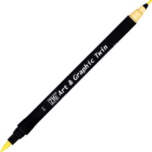 Zig Art & Graphic Twin Marker Çizim Kalemi 13 Pale Yellow - Zig