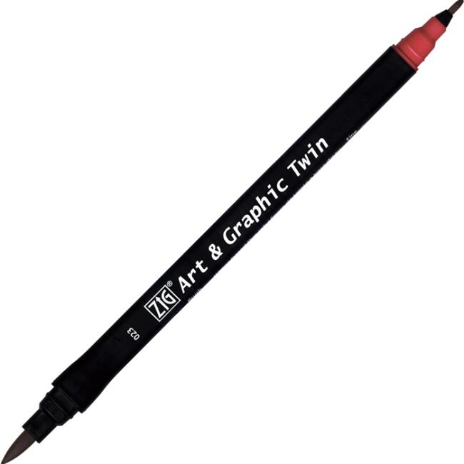 Zig Art & Graphic Twin Marker Çizim Kalemi 23 Wine Red - 1