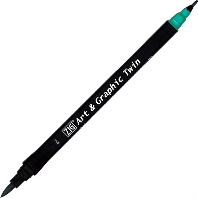 Zig Art & Graphic Twin Marker Çizim Kalemi 54 Turquoise Green - 1