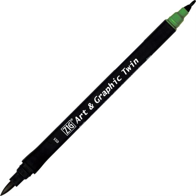 Zig Art & Graphic Twin Marker Çizim Kalemi 55 Deep Green - 1