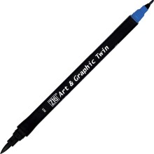 Zig Art & Graphic Twin Marker Çizim Kalemi 63 Dull Blue - Zig