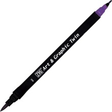 Zig Art & Graphic Twin Marker Çizim Kalemi 660 Deep Violet - Zig