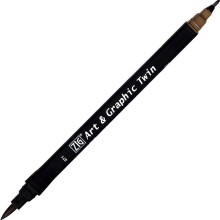 Zig Art & Graphic Twin Marker Çizim Kalemi 71 Mid Brown - Zig