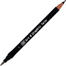 Zig Art & Graphic Twin Marker Çizim Kalemi 727 Deep Reddish Brown - Zig