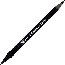 Zig Art & Graphic Twin Marker Çizim Kalemi 74 Dark Gray - Zig