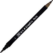 Zig Art & Graphic Twin Marker Çizim Kalemi 77 Deep Brown - Zig