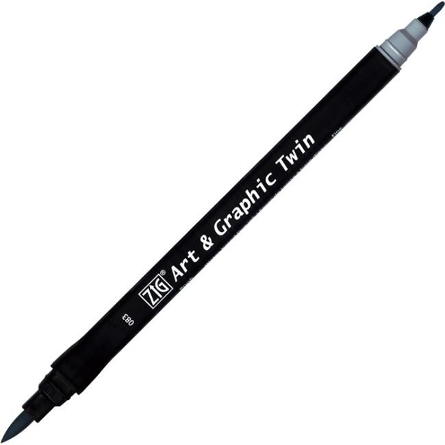 Zig Art & Graphic Twin Marker Çizim Kalemi 83 Blue Gray - 1