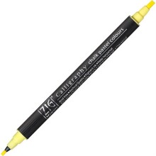 Zig Çift Taraflı Kaligrafi Kalemi Pastel Tonlar 2 mm - 3,5 mm 050 Yellow - 1