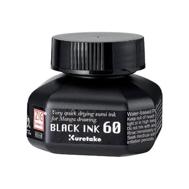Zig Çizim Mürekkebi Siyah Ink 60 60 ml N:104-6 - 1