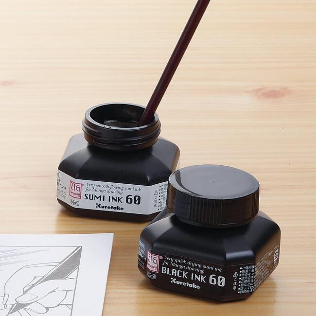 Zig Çizim Mürekkebi Siyah Ink 60 60 ml N:104-6 - 2