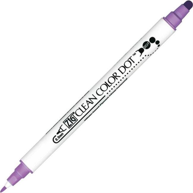 Zig Clean Color Dot 0,5 mm Çift Uçlu Kalem TC-6100 081 Hyacinth - 1