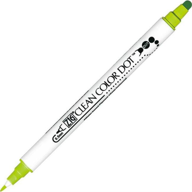 Zig Clean Color Dot 0,5 mm Çift Uçlu Kalem TC-6100 402 Kiwi - 1