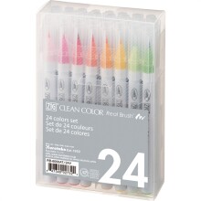 Zig Clean Color Fırça Uçlu Kalem 24’lü Set - 1