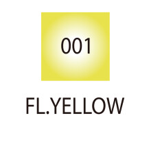 Zig Fabricolor TC-4000 Twin Çift Uçlu Kumaş Kalemi 001 Fluorescent Yellow - ZIG (1)