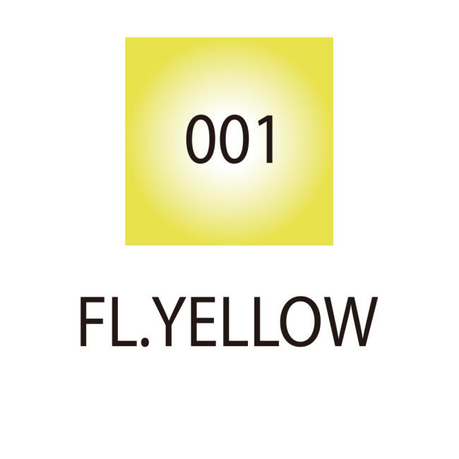 Zig Fabricolor TC-4000 Twin Çift Uçlu Kumaş Kalemi 001 Fluorescent Yellow - 2