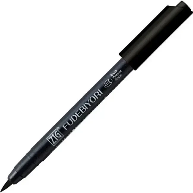 Zig Fudebiyori Fırça Uçlu Kalem Black CBK-55N 010 - Zig