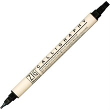 Zig Kalıgrafı Kalemi Çift Uçlu S:Ms-3400/2Mm Pure Siyah - 1