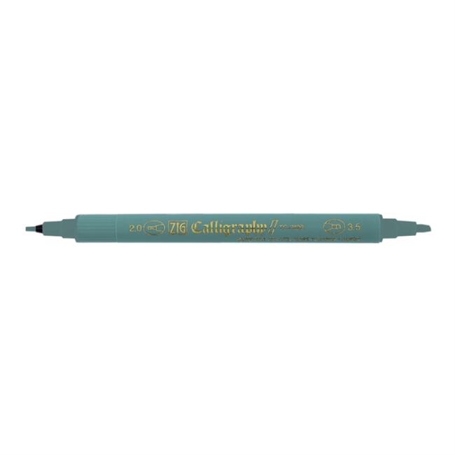 Zig Kaligrafi Kalemi Çift Uçlu TC-3100 92 Blue Gray - 1